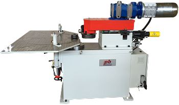 <b>RCM 8</b> - Bördel und Beschneidemachine mit motorisierten Messern ohne Werkzeugaufnahme.